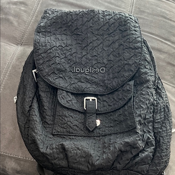 Desigual Textured Black Backpack for Men - Picture 1 of 3